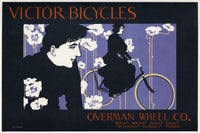 1896 Bicycle Advertising Lithograph Print by Will Bradley