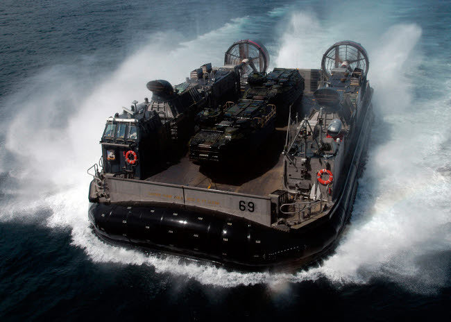Landing Craft Air Cushion Hovercraft Fine Art Print by Stocktrek Images