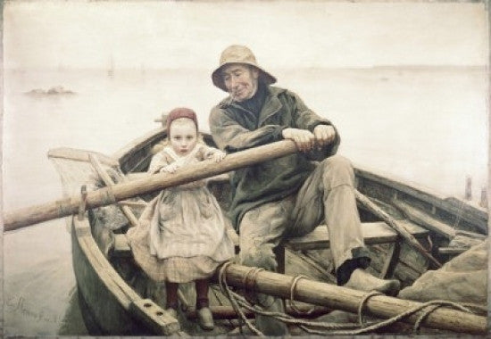The Helping Hand Fine Art Print by Emile Renouf (1881)