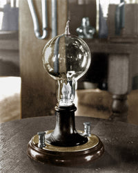 Edison's First Incandescent Light Bulb Replica Fine Art Print