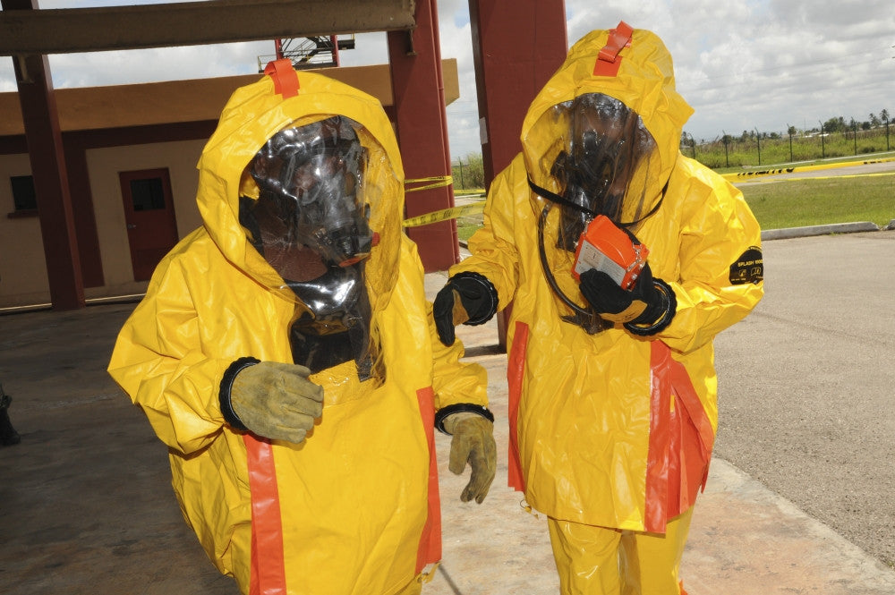 Firefighters in Hazmat Suits Fine Art Print - StockTrek Images