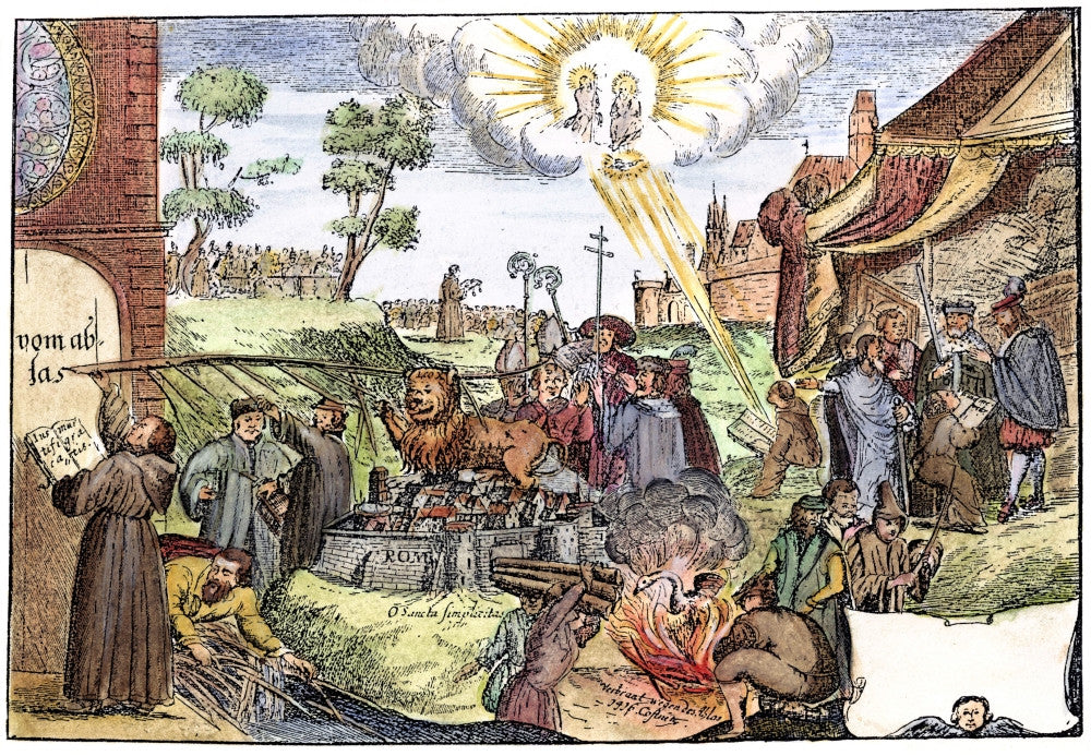 Luther Anniversary 1617 Commemorative Broadside Print