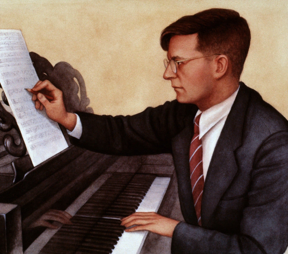 Dimitri Shostakovich Contemporary Portrait Fine Art Print by Granger Collection