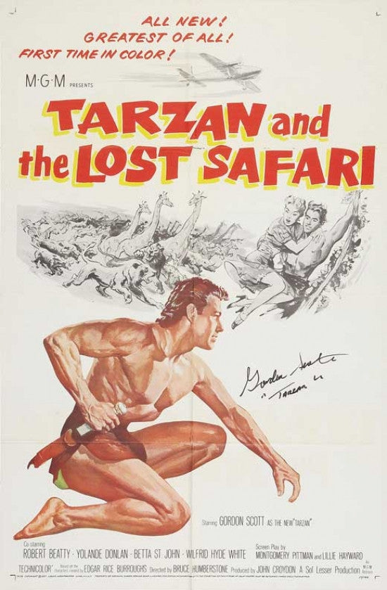Tarzan and the Lost Safari Movie Poster 11x17