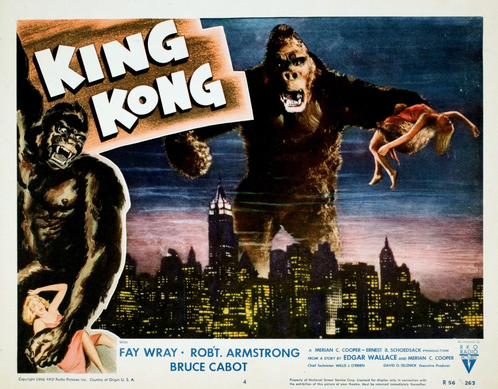 King Kong Movie Poster Fine Art Print - Fay Wray (1933)