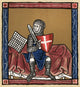 Sir Gawain on the Magic Bed – 13th Century Manuscript Print
