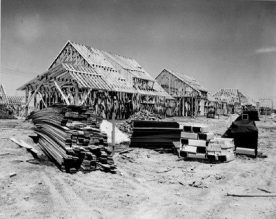 Construction in Levittown, Long Island Fine Art Print