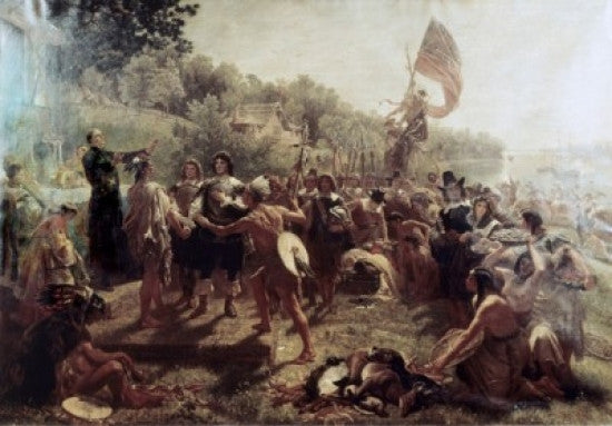 Founding of the Colony of Maryland Fine Art Print by Emanuel Gottlieb Leutze