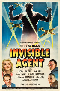 Invisible Agent Movie Poster Print (1942) Featuring Ilona Massey & Peter Lorre