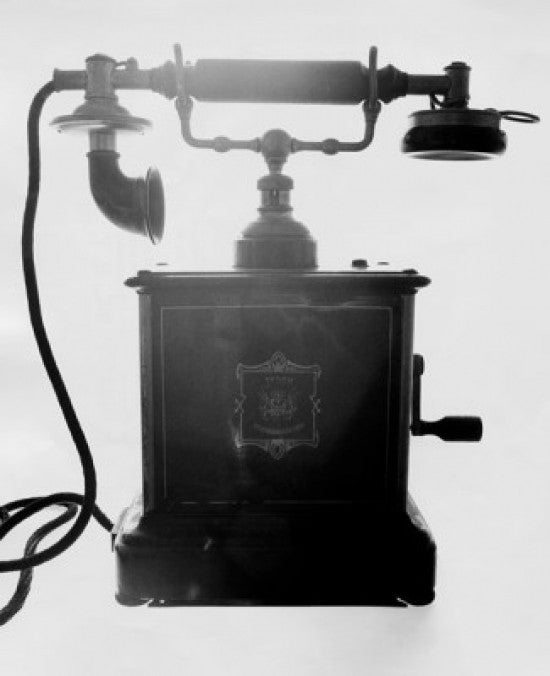 Close-Up of a Vintage Rotary Phone Fine Art Print