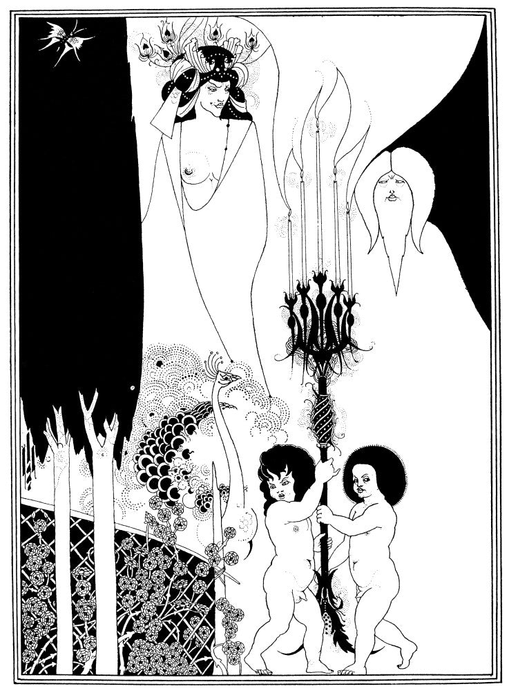 Beardsley Salome Pen-and-Ink Drawing Fine Art Print
