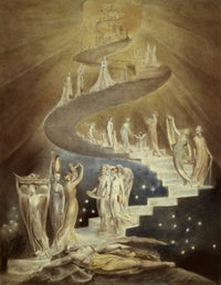 Jacob's Ladder Fine Art Print by William Blake - British Museum