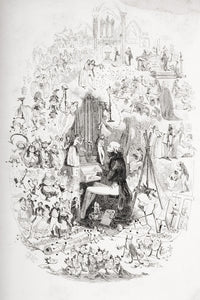 Tom Pinch at the Organ Fine Art Print from Martin Chuzzlewit by H.K. Browne