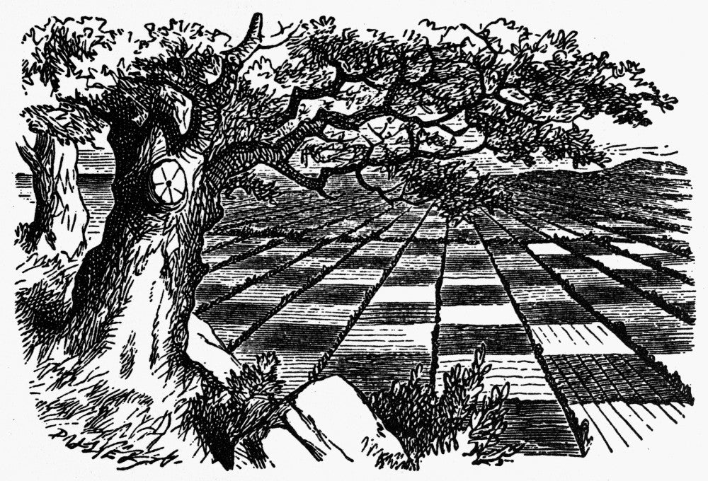 Carroll: Chess-Board Land Fine Art Print After Sir John Tenniel