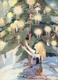 The Little Match Girl Illustration Fine Art Print by Hilary Jane Morgan