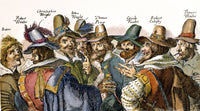 Guy Fawkes and the Gunpowder Plot Conspirators Etching Print