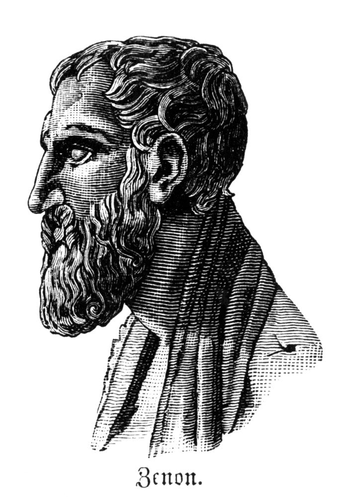 Zeno of Elea Greek Philosopher Fine Art Print - Line Engraving