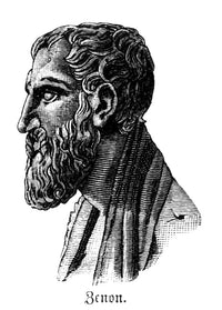 Zeno of Elea Greek Philosopher Fine Art Print - Line Engraving