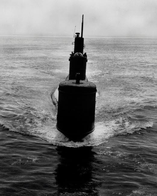 USS Bass (SSK-2) Fine Art Print - Point Loma, 1957 by Stocktrek Images