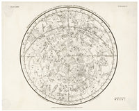 Whittaker Star Map 28 Fine Art Print by Mary Evans Picture Library
