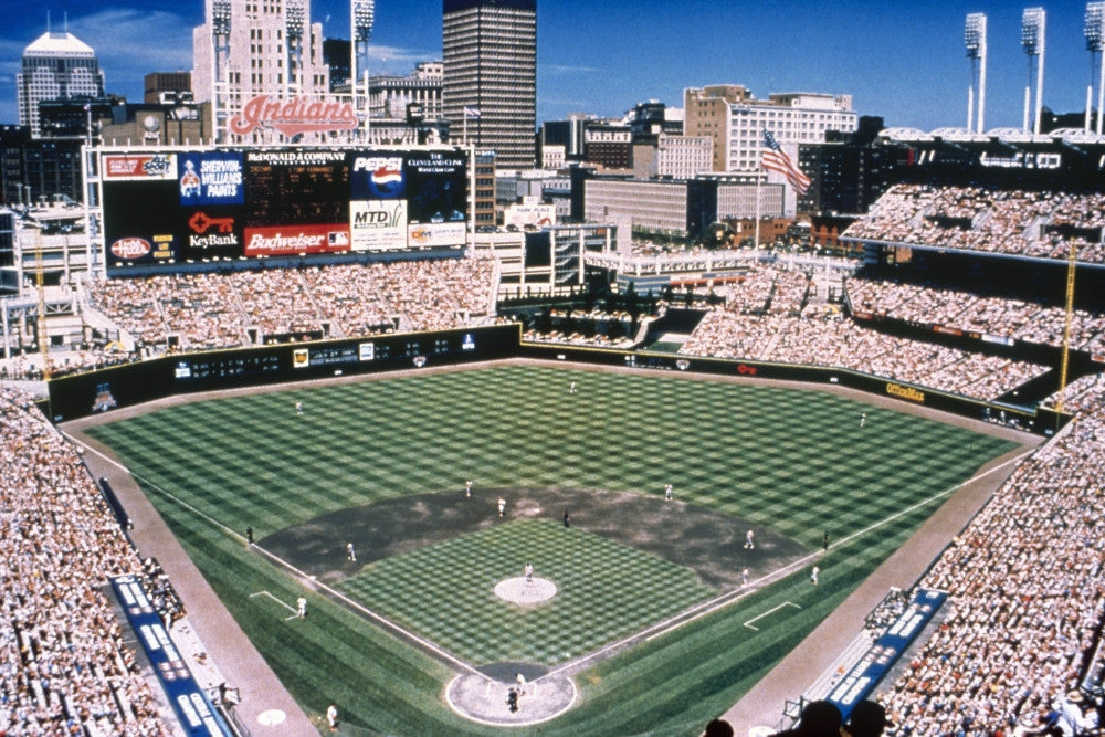 Cleveland Indians Baseball Team at Jacobs Field Photograph - Fine Art Print