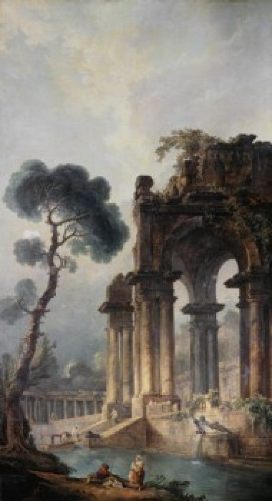 The Ruins Near The Water Fine Art Print by Hubert Robert
