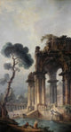 The Ruins Near The Water Fine Art Print by Hubert Robert