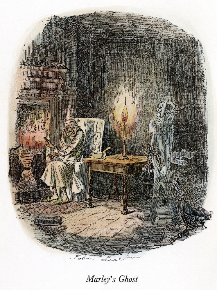 Marley's Ghost Etching from A Christmas Carol by John Leech