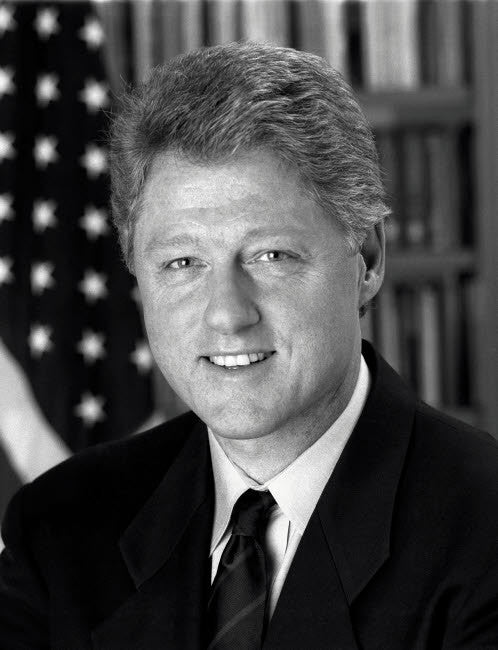 Digitally Restored Photo of President Bill Clinton Fine Art Print by John Parrot