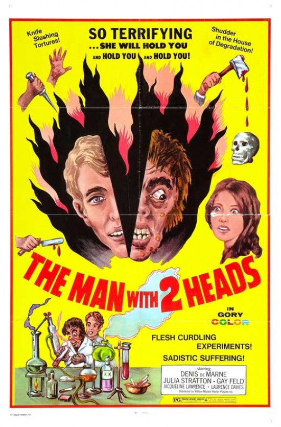 The Man with Two Heads Movie Poster Print (27x40)