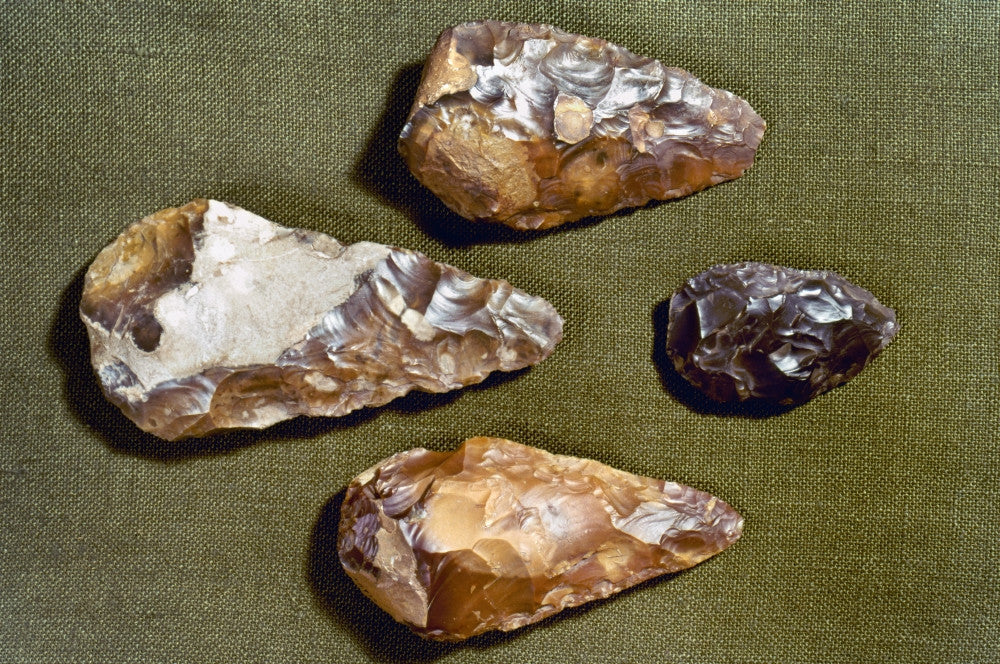 Paleolithic Tools Fine Art Print - Nhand Axes from 200,000 B.C.