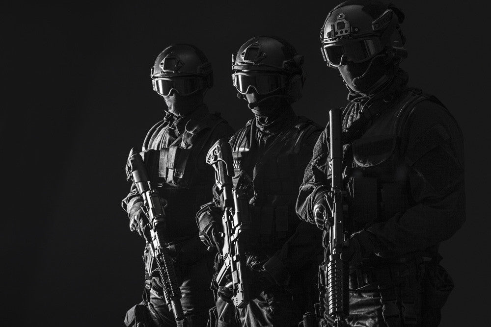Spec Ops Police Officers SWAT Poster Print by Oleg Zabielin