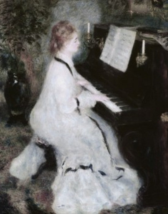 At the Piano Fine Art Print by Pierre Auguste Renoir