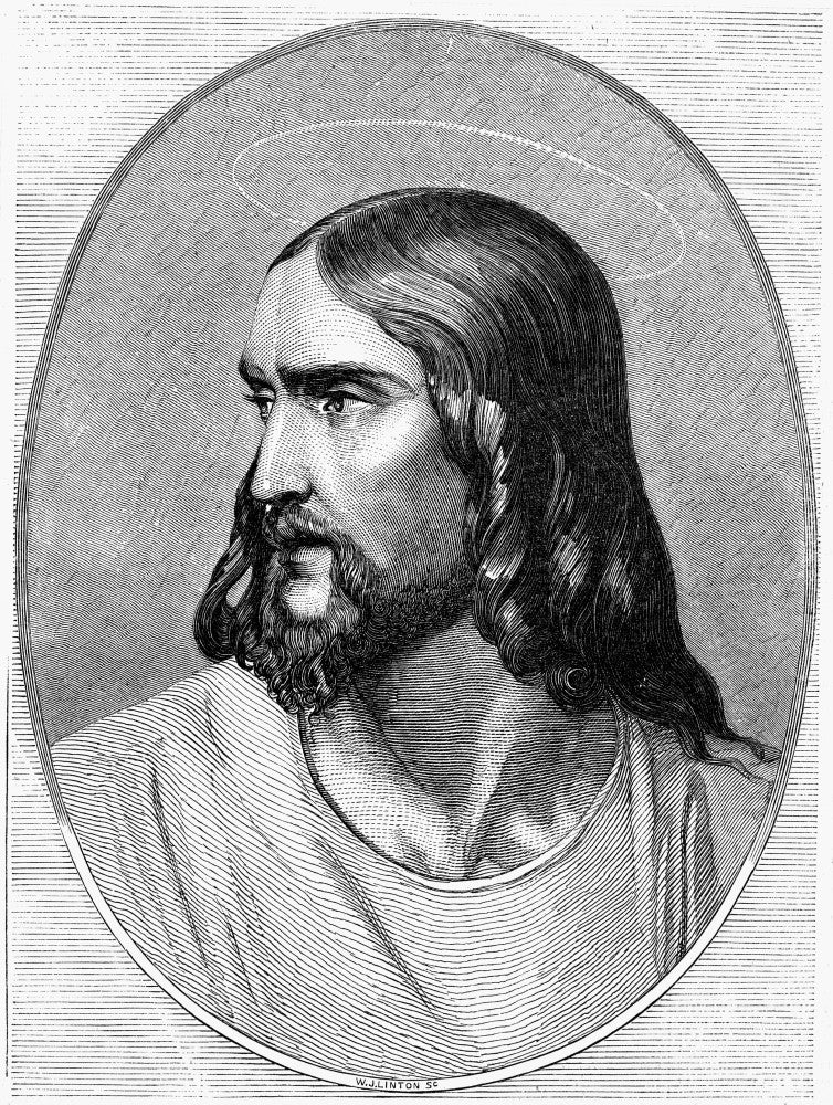 Jesus Christ Wood Engraving Fine Art Print After Paul Delaroche