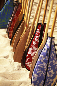 Hawaii Paddles with Aloha Fine Art Print - Coastal Decor