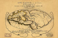 Ancient Mediterranean Map Poster Print by Bertius - Latin & Greek