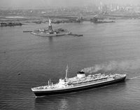 High Angle View of SS Andrea Doria Ship Poster Print - NY