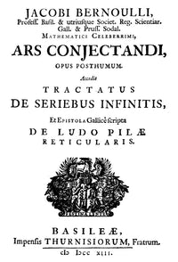 Title Page of Jakob Bernoulli's 'Ars Conjectandi' Fine Art Print