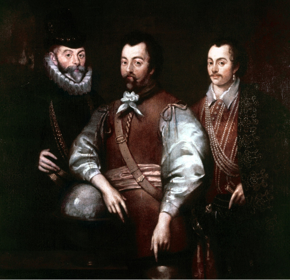 Hawkins, Drake & Cavendish: English Admirals Fine Art Print