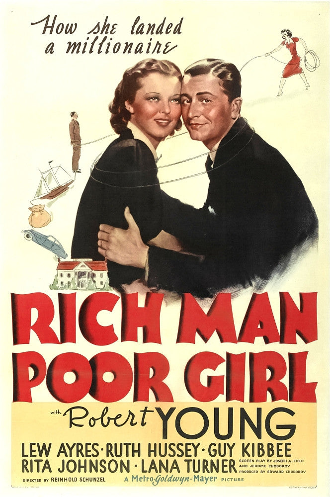 Rich Man Poor Girl 1938 Movie Poster Masterprint - Ruth Hussey & Robert Young