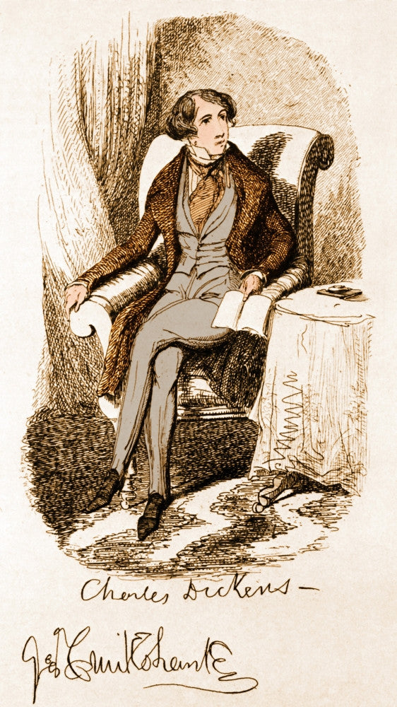 Young Charles Dickens Fine Art Print - Classic Literary Figure
