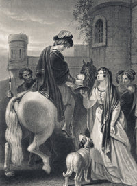 The Murder of Edward the Martyr Fine Art Print - Circa 1890
