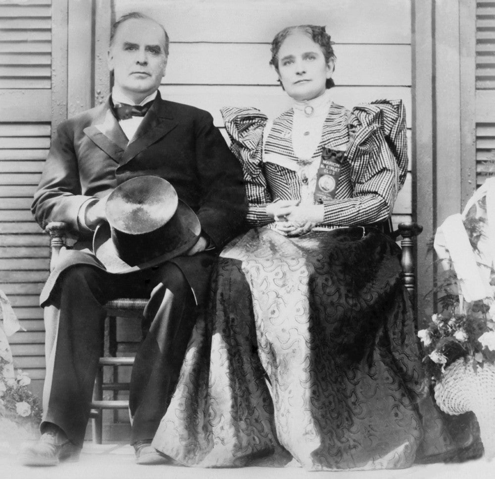 William McKinley and Ida McKinley Front Porch Campaign Poster