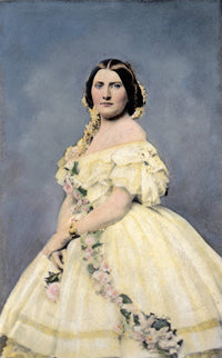 Harriet Lane Johnston Fine Art Print - 1860 Oil Over Photograph