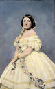 Harriet Lane Johnston Fine Art Print - 1860 Oil Over Photograph