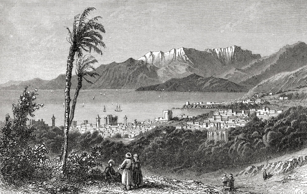 A View of Beirut and Lebanon in the 19th Century Fine Art Print