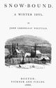 Whittier: Snow-Bound Fine Art Print - Poem Title Page by Granger Collection