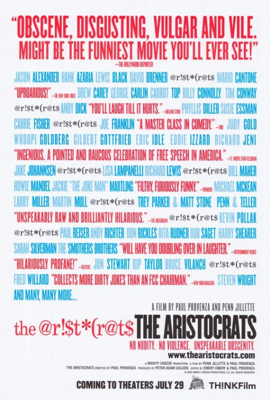The Aristocrats Movie Poster Print (27x40) - Pop Culture Graphics