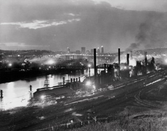 Jones & Laughlin Steel Mill Fine Art Print - Pittsburgh, PA