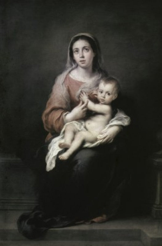 Madonna and Child Fine Art Print by Bartolome Esteban Murillo